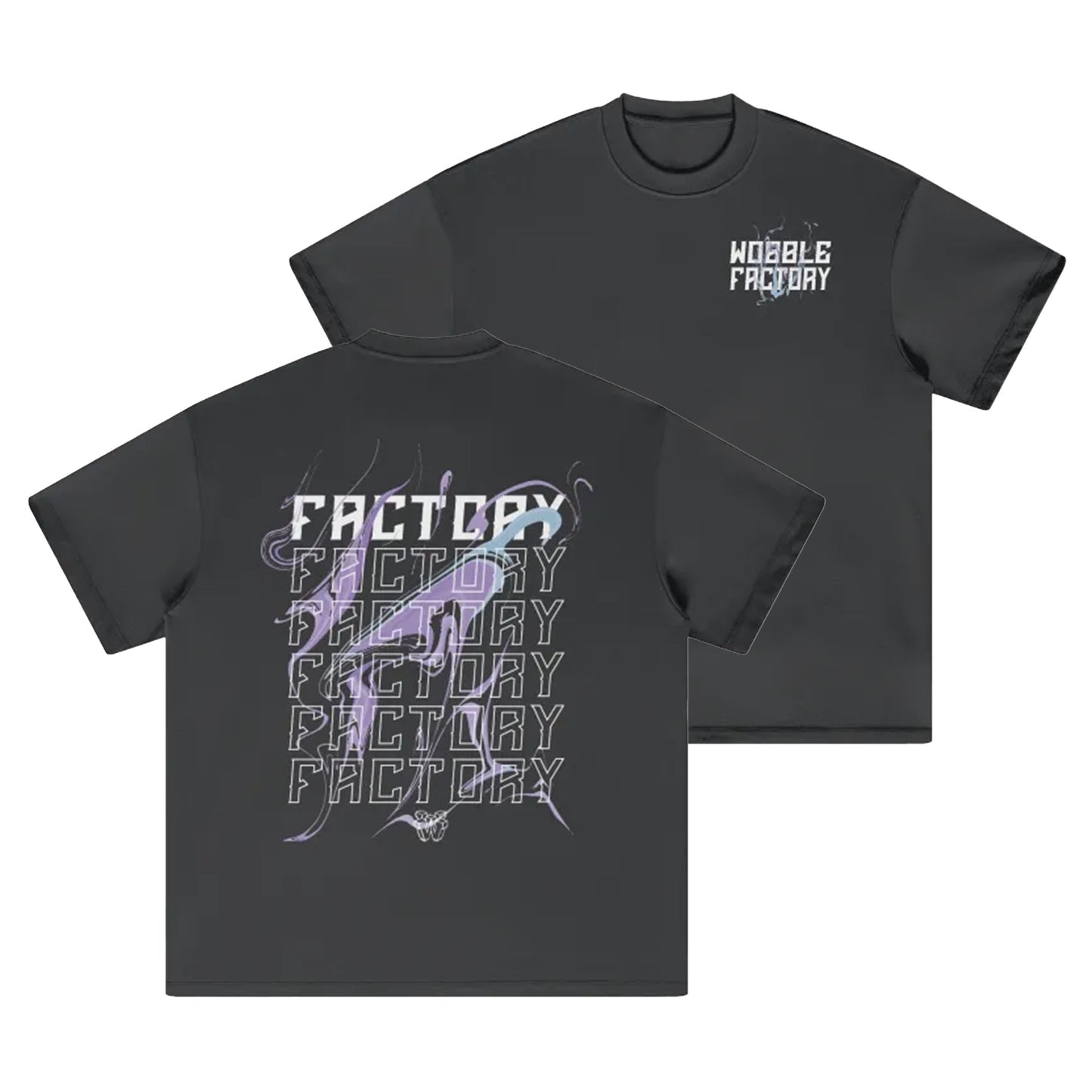 FACTORY OIL SPILL TEE (GREY)