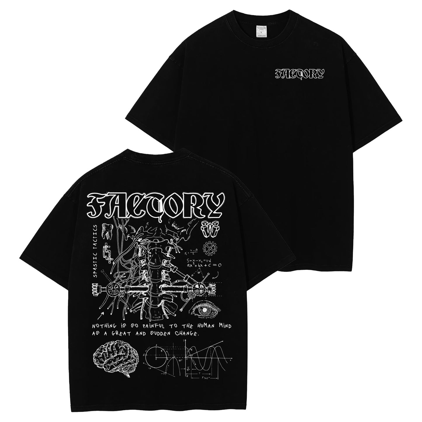 FACTORY BONES TEE (BLACK) (S ONLY - LAST ONE)