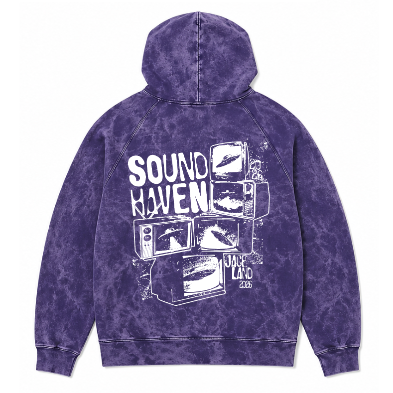 Sound Haven Purple Wash Hoodie (PRESALE)