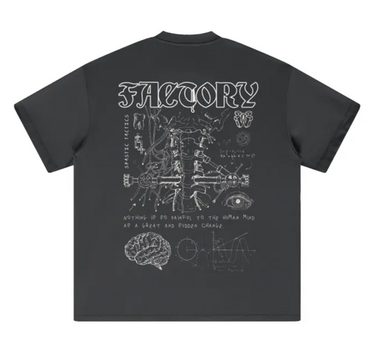 FACTORY BONES TEE (GREY) (S ONLY - LAST ONE)