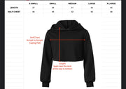DETOX CROP HOODIE (XS, S, M, XL, 2X and 3X available; SIZE UP 1-2 sizes)